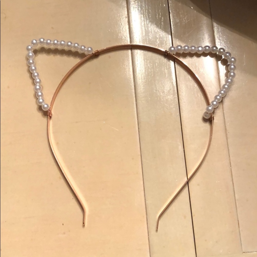 Rose Gold Pearl Cat Ears🐱
